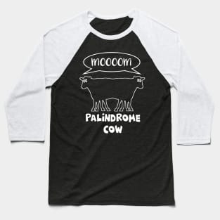 Palindrome Cow Baseball T-Shirt